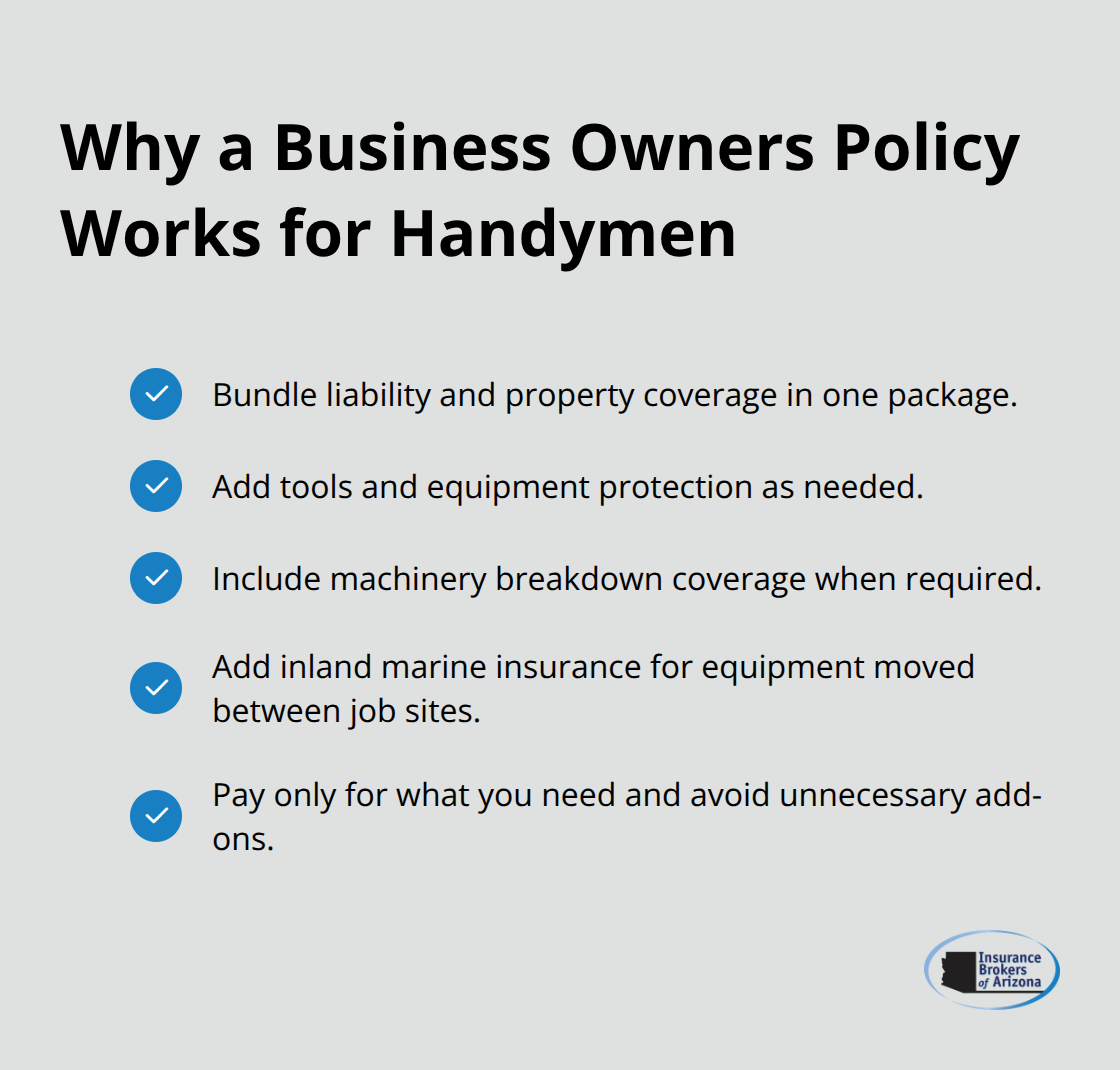 Key advantages of a Business Owners Policy for U.S. handymen