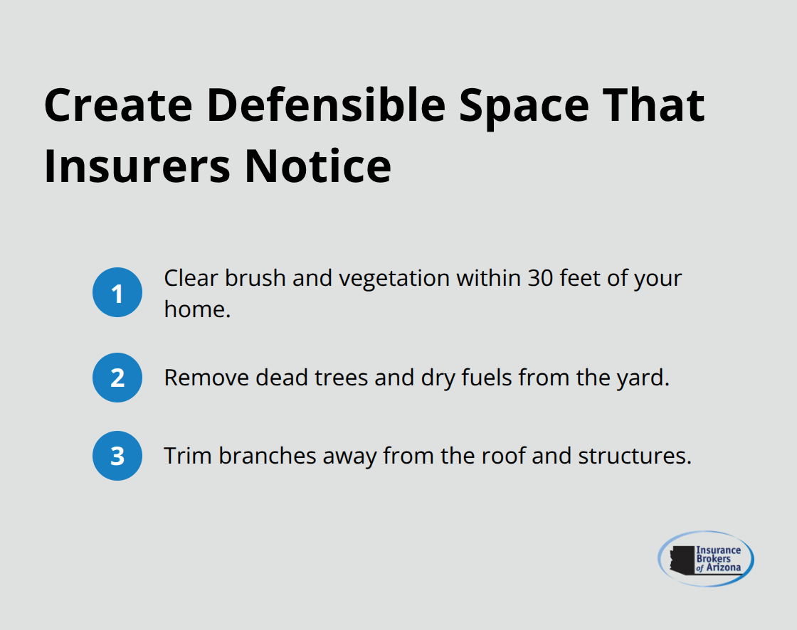 Three steps to create defensible space around an Arizona home - Home insurance coverage Arizona